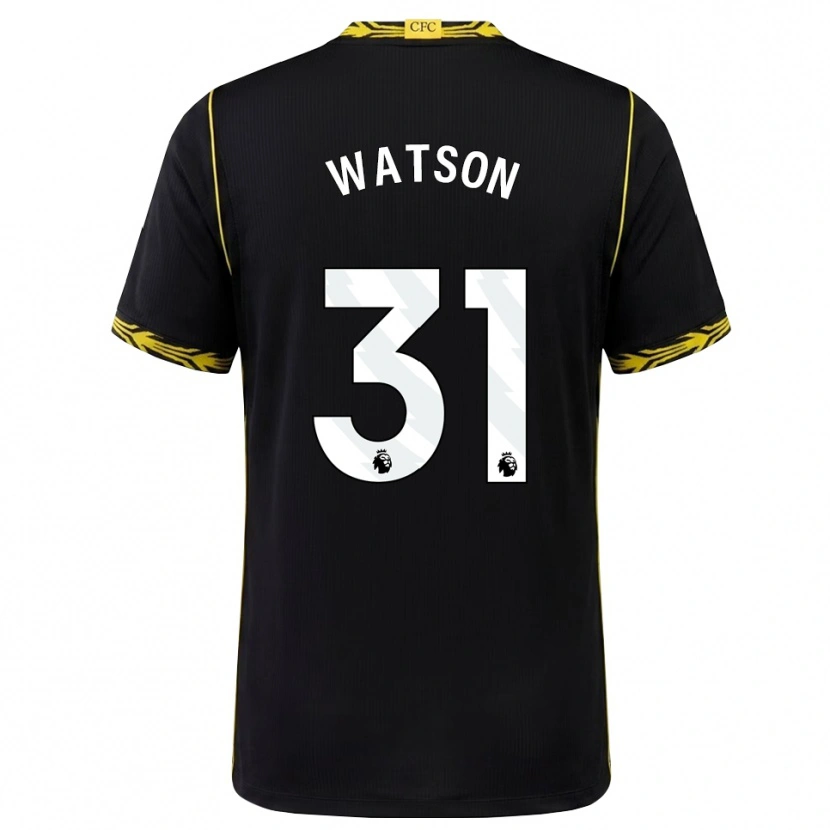 Danxen Kinder Reggie Watson #31 Schwarz Gelb Auswärtstrikot Trikot 2026/27 T-Shirt Österreich
