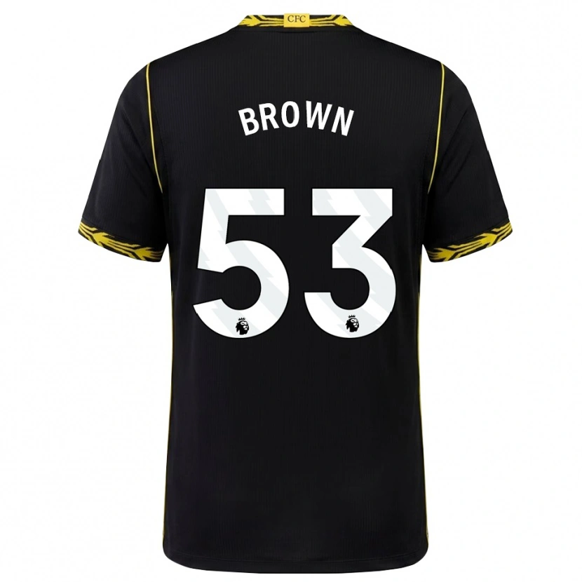 Danxen Kinder Lola Brown #53 Schwarz Gelb Auswärtstrikot Trikot 2026/27 T-Shirt Österreich