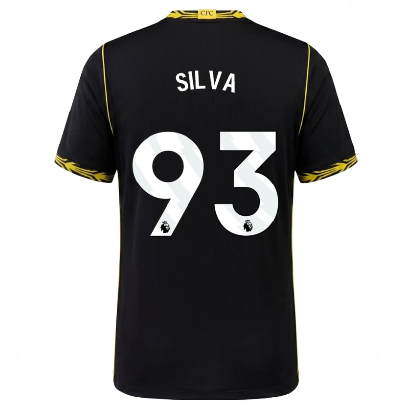 Danxen Kinder Isaac Badu #93 Schwarz Gelb Auswärtstrikot Trikot 2026/27 T-Shirt Österreich