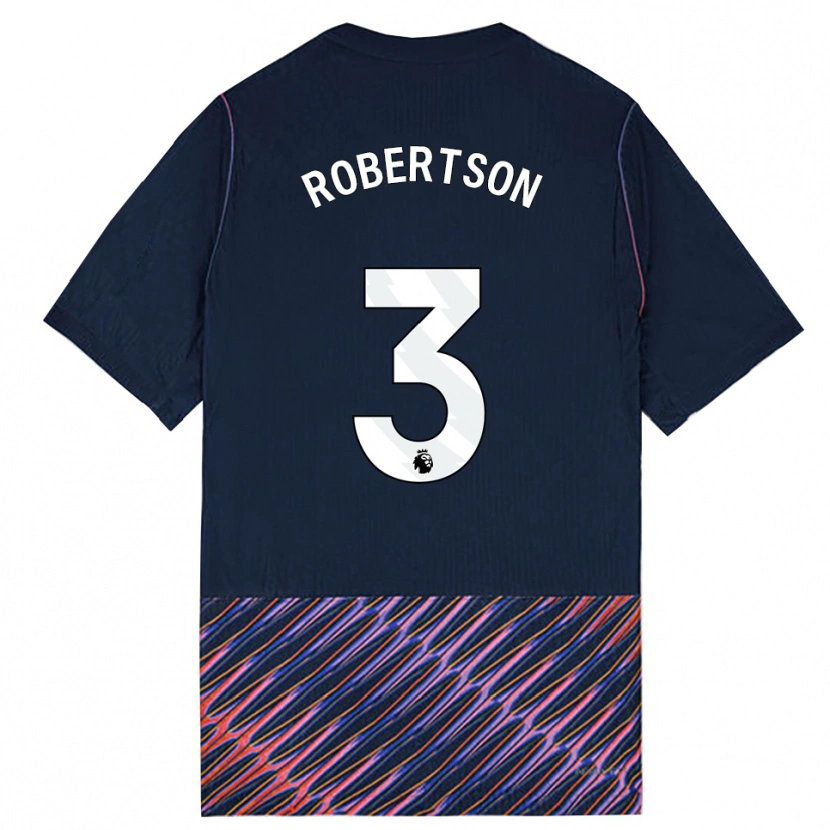 Danxen Kinder Andrew Robertson #3 Königlich Blau Weiß Auswärtstrikot Trikot 2026/27 T-Shirt Österreich
