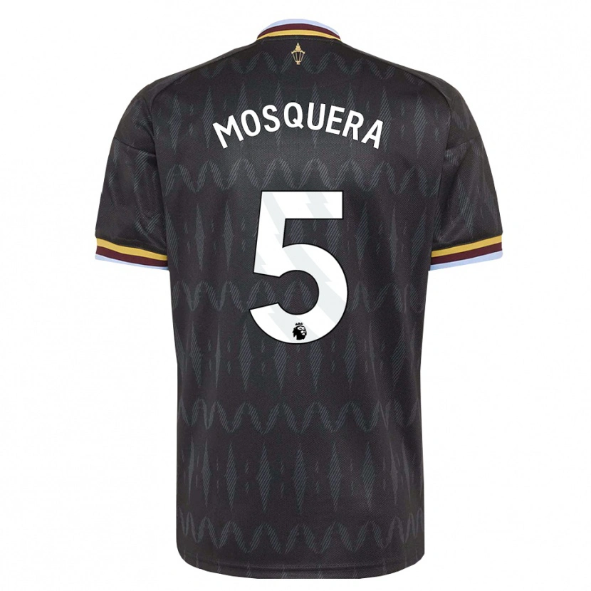 Danxen Kinder Yeimar Mosquera #5 Kornblumenblau Schwarz Gelb Auswärtstrikot Trikot 2026/27 T-Shirt Österreich