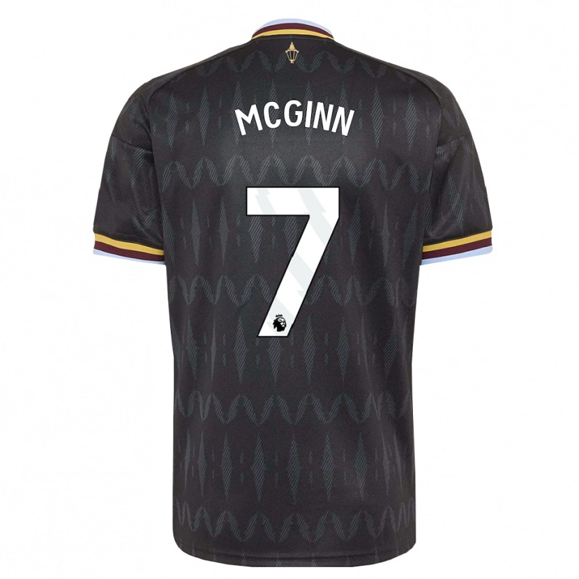 Danxen Kinder John Mcginn #7 Kornblumenblau Schwarz Gelb Auswärtstrikot Trikot 2026/27 T-Shirt Österreich