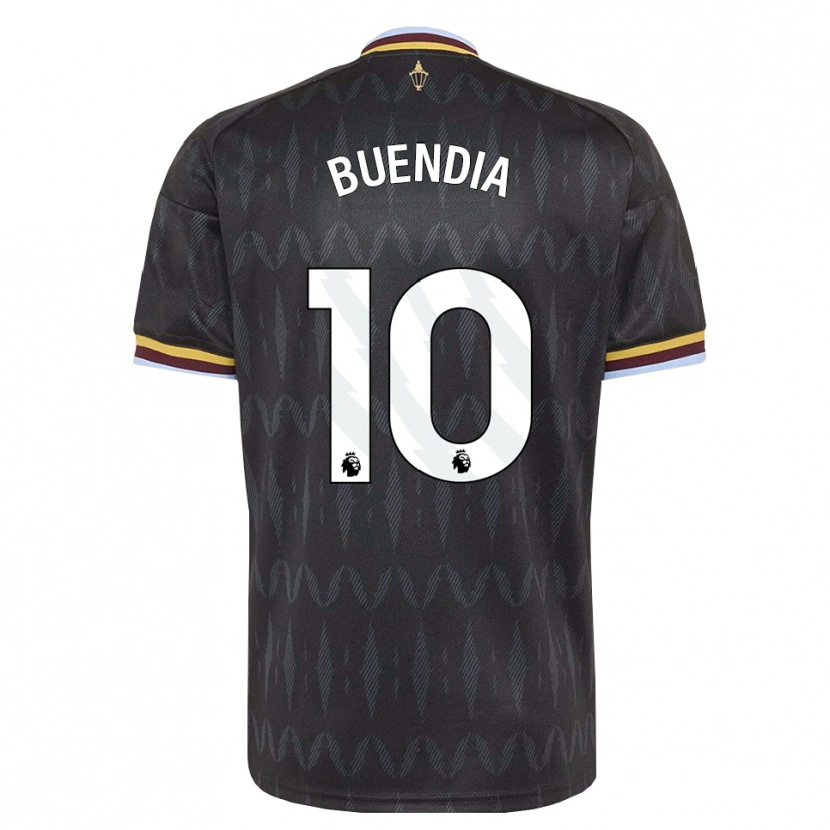 Danxen Kinder Emiliano Buendía #10 Kornblumenblau Schwarz Gelb Auswärtstrikot Trikot 2026/27 T-Shirt Österreich