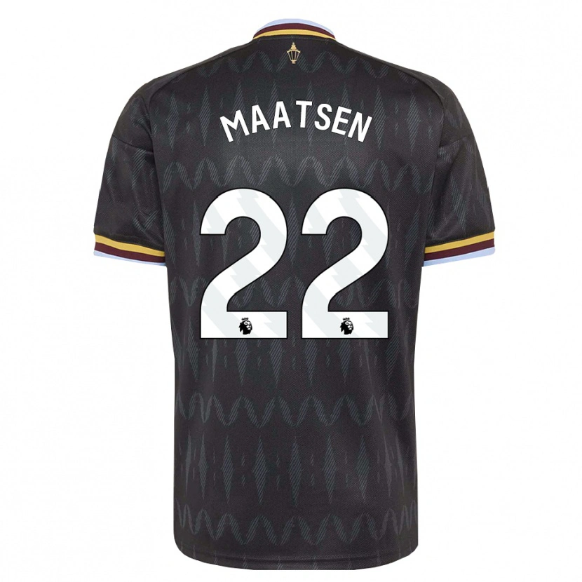 Danxen Kinder Ian Maatsen #22 Kornblumenblau Schwarz Gelb Auswärtstrikot Trikot 2026/27 T-Shirt Österreich