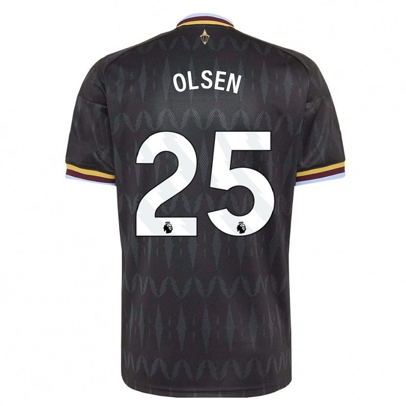Danxen Kinder Robin Olsen #25 Kornblumenblau Schwarz Gelb Auswärtstrikot Trikot 2026/27 T-Shirt Österreich