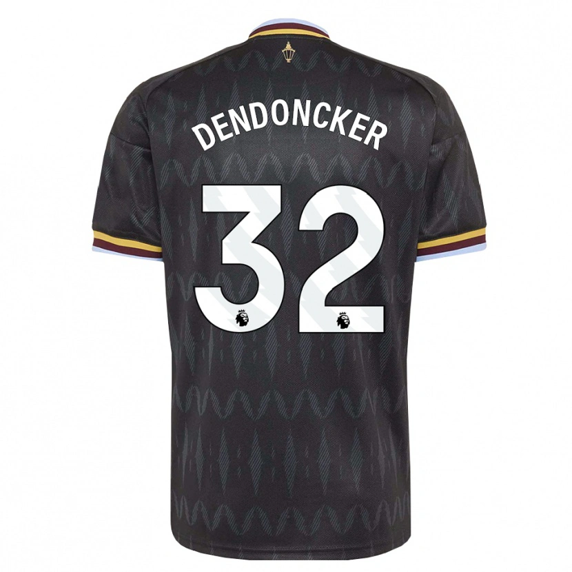 Danxen Kinder Leander Dendoncker #32 Kornblumenblau Schwarz Gelb Auswärtstrikot Trikot 2026/27 T-Shirt Österreich