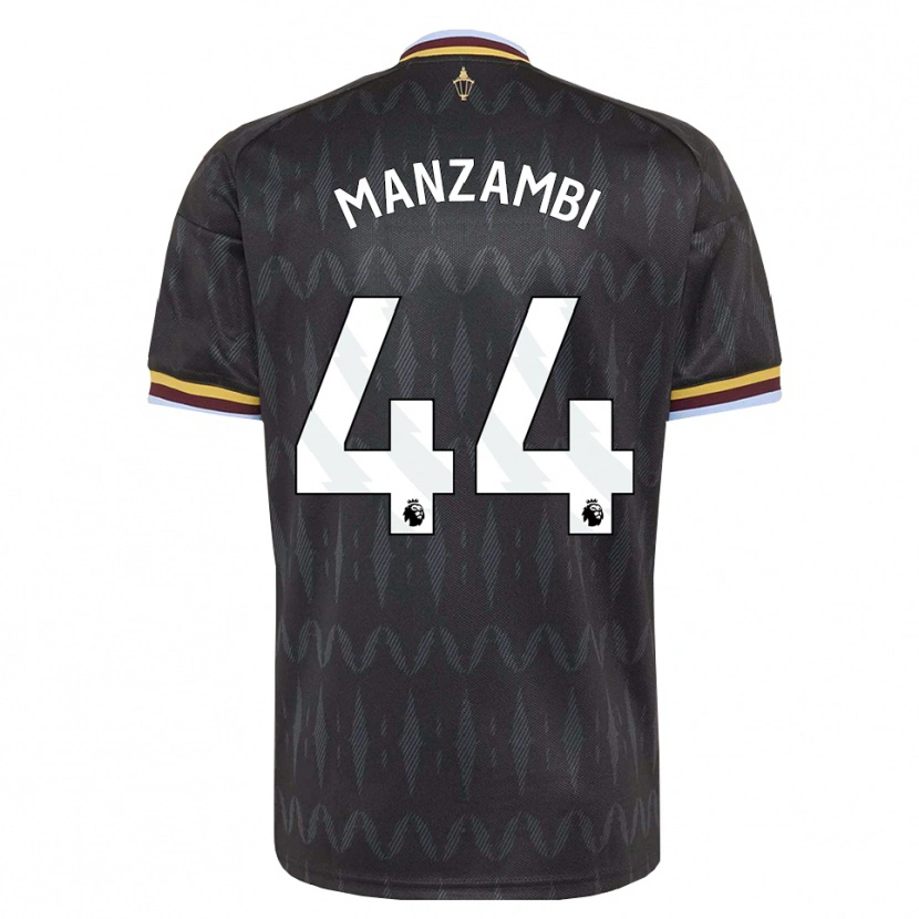Danxen Kinder Johan Manzambi #44 Kornblumenblau Schwarz Gelb Auswärtstrikot Trikot 2026/27 T-Shirt Österreich