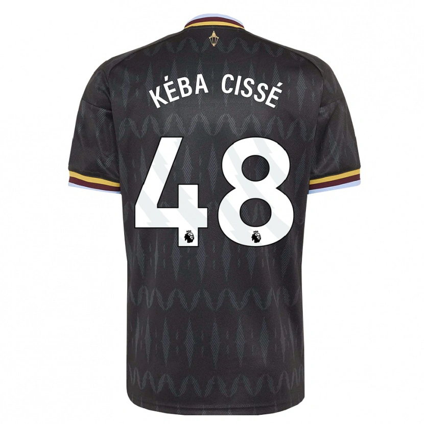 Danxen Kinder Modou Kéba Cissé #48 Kornblumenblau Schwarz Gelb Auswärtstrikot Trikot 2026/27 T-Shirt Österreich