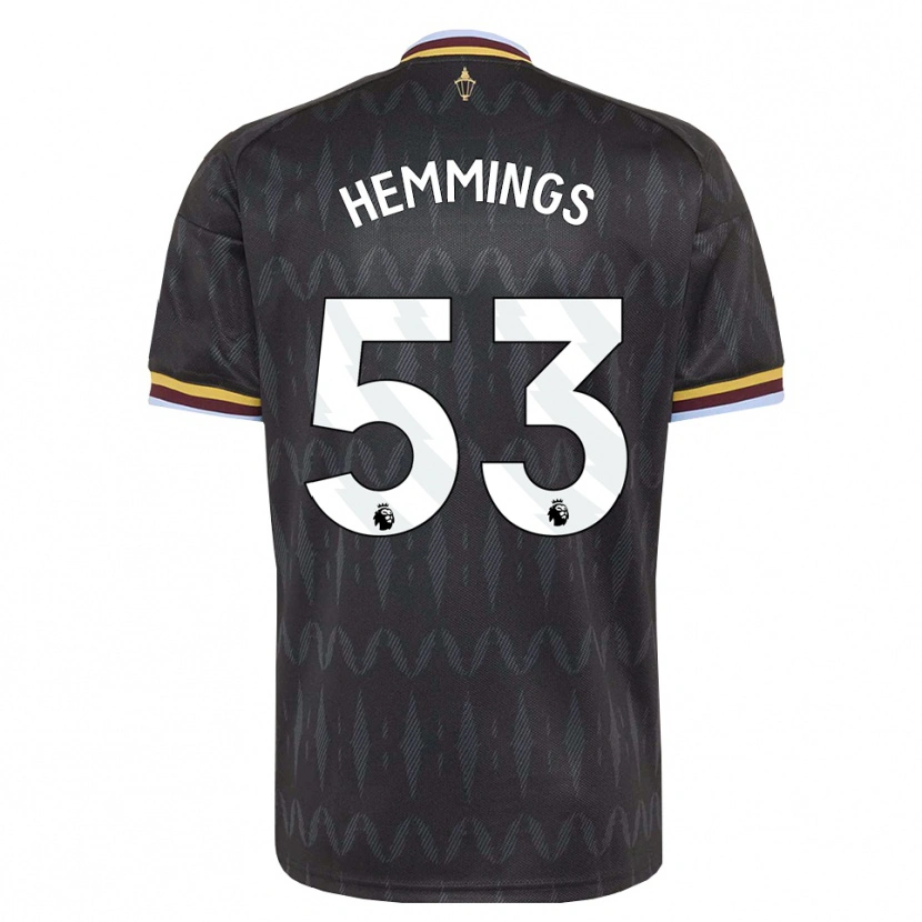 Danxen Kinder George Hemmings #53 Kornblumenblau Schwarz Gelb Auswärtstrikot Trikot 2026/27 T-Shirt Österreich