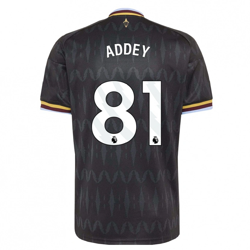 Danxen Kinder Farid Addey #81 Kornblumenblau Schwarz Gelb Auswärtstrikot Trikot 2026/27 T-Shirt Österreich