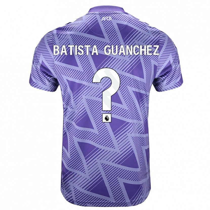 Danxen Kinder Aidan Batista Guanchez #0 Blassesviolett Rot Weiß Auswärtstrikot Trikot 2026/27 T-Shirt Österreich