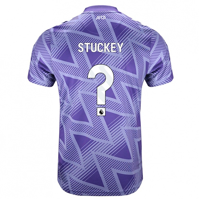 Danxen Kinder Tom Stuckey #0 Blassesviolett Rot Weiß Auswärtstrikot Trikot 2026/27 T-Shirt Österreich