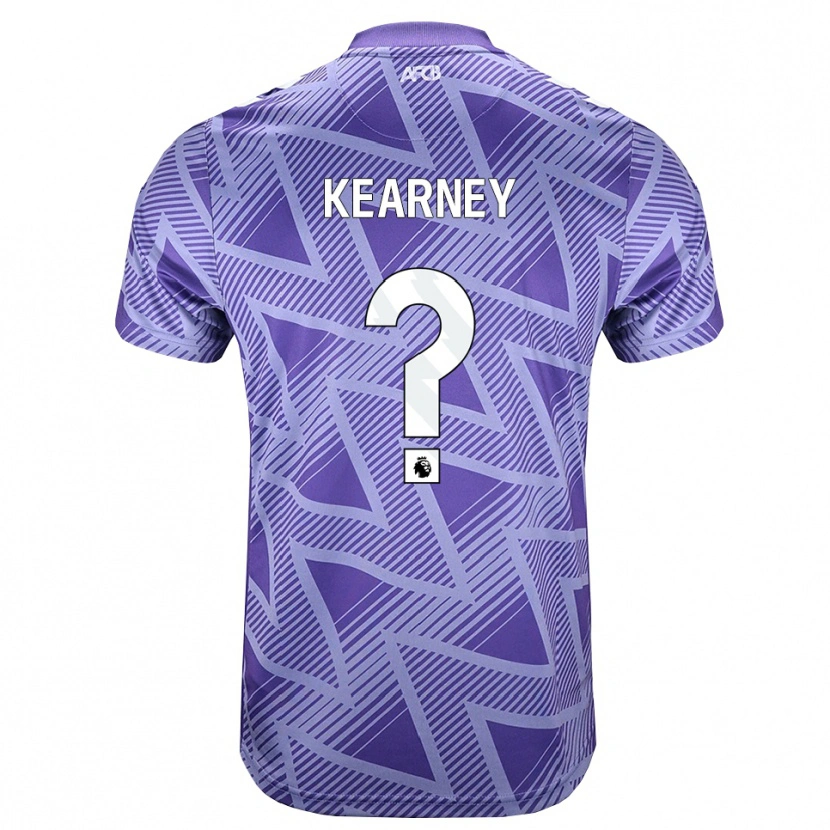 Danxen Kinder Damani Kearney #0 Blassesviolett Rot Weiß Auswärtstrikot Trikot 2026/27 T-Shirt Österreich