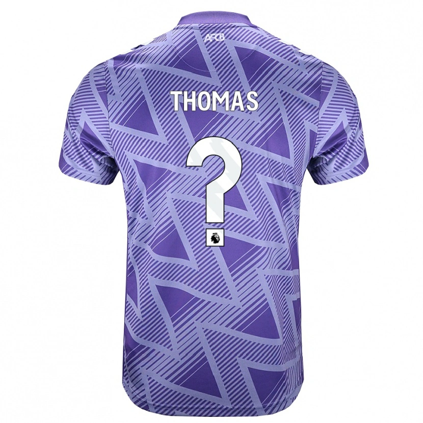 Danxen Kinder Alfie Thomas #0 Blassesviolett Rot Weiß Auswärtstrikot Trikot 2026/27 T-Shirt Österreich