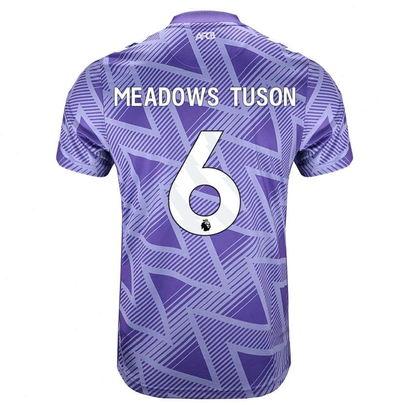 Danxen Kinder Freya Meadows Tuson #6 Blassesviolett Rot Weiß Auswärtstrikot Trikot 2026/27 T-Shirt Österreich