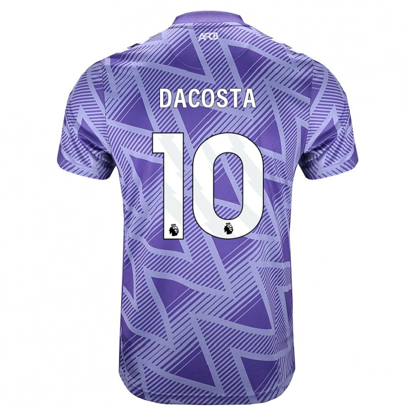 Danxen Kinder Michael Dacosta #10 Blassesviolett Rot Weiß Auswärtstrikot Trikot 2026/27 T-Shirt Österreich