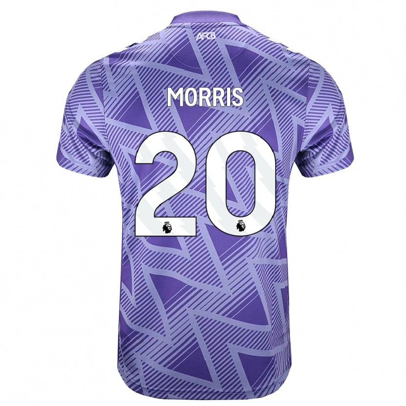 Danxen Kinder Caitlin Morris #20 Blassesviolett Rot Weiß Auswärtstrikot Trikot 2026/27 T-Shirt Österreich