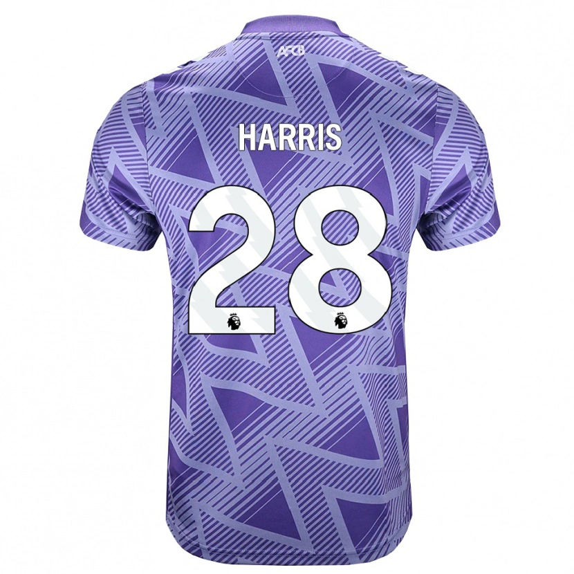 Danxen Kinder Charlotte Harris #28 Blassesviolett Rot Weiß Auswärtstrikot Trikot 2026/27 T-Shirt Österreich