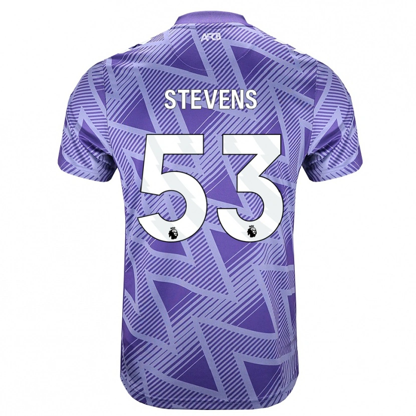 Danxen Kinder Charlie Stevens #53 Blassesviolett Rot Weiß Auswärtstrikot Trikot 2026/27 T-Shirt Österreich