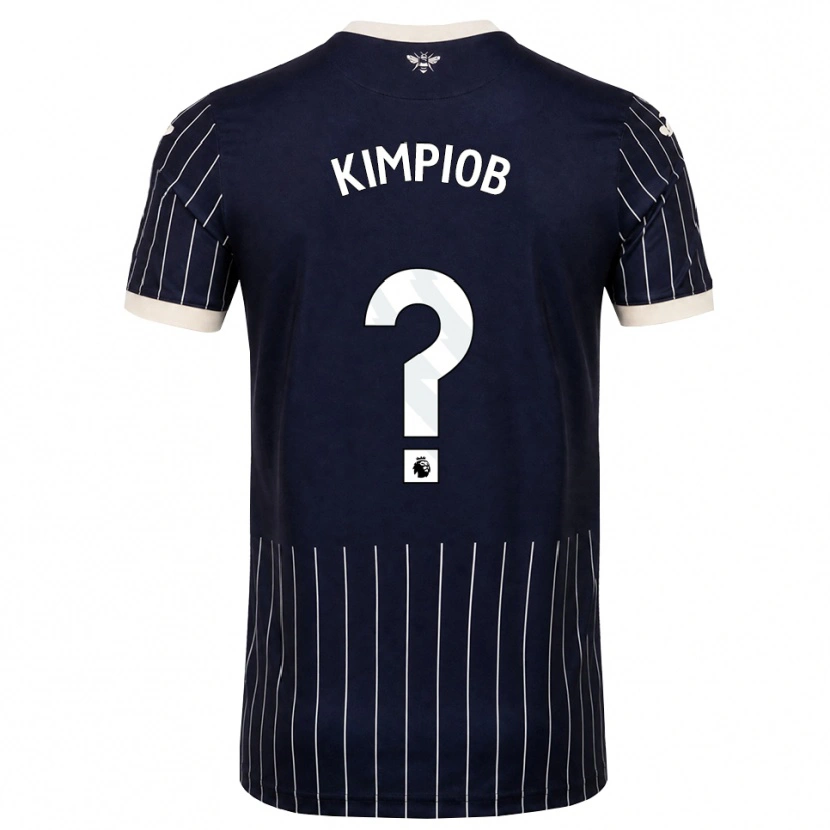 Danxen Kinder Joshua Kimpiob #0 Schwarz Weiß Auswärtstrikot Trikot 2026/27 T-Shirt Österreich