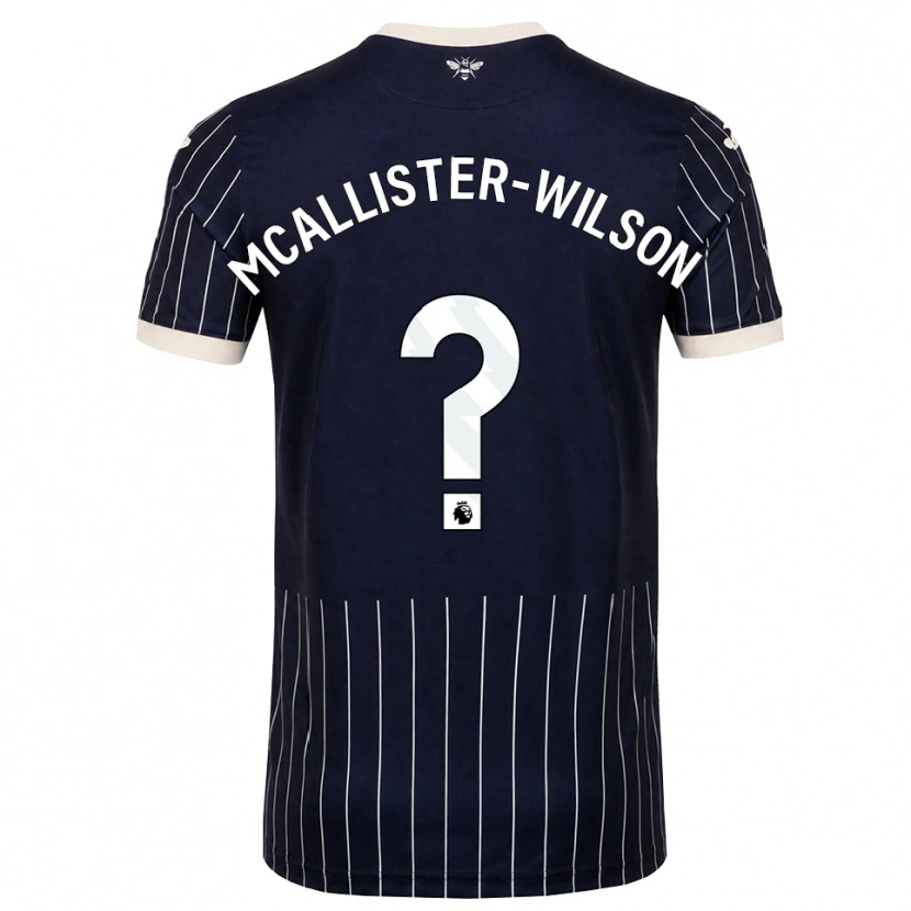 Danxen Kinder Zack Mcallister-Wilson #0 Schwarz Weiß Auswärtstrikot Trikot 2026/27 T-Shirt Österreich