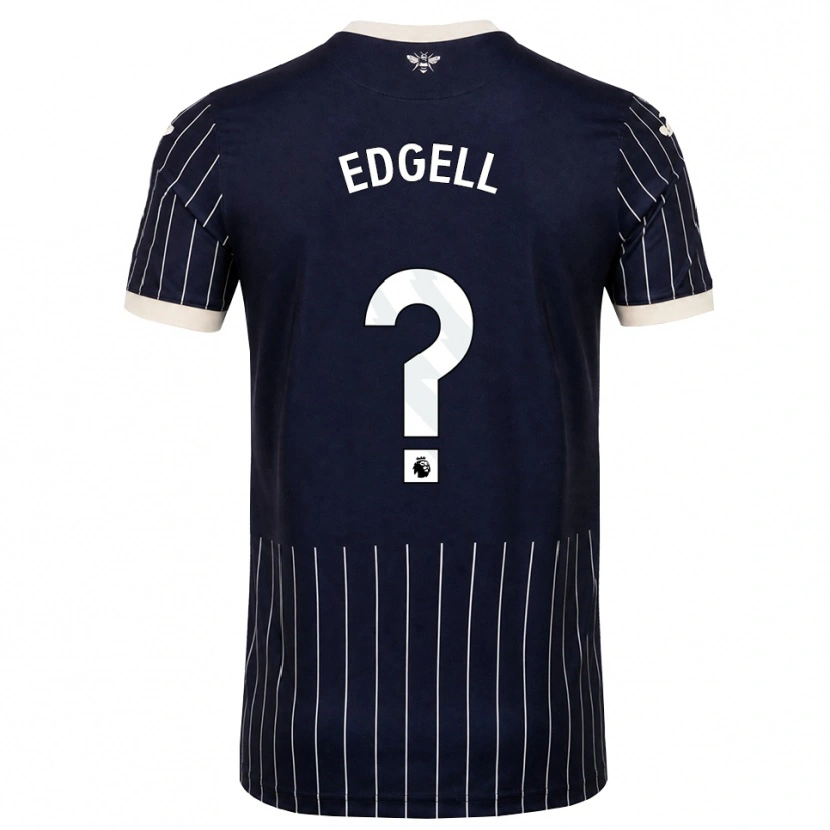 Danxen Kinder Vincent Edgell #0 Schwarz Weiß Auswärtstrikot Trikot 2026/27 T-Shirt Österreich