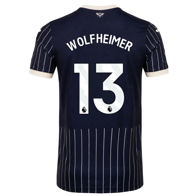 Danxen Kinder Connor Wolfheimer #13 Schwarz Weiß Auswärtstrikot Trikot 2026/27 T-Shirt Österreich