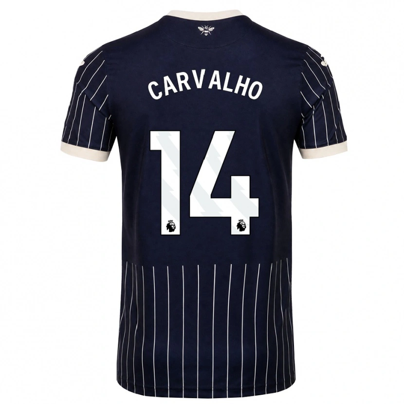 Danxen Kinder Fábio Carvalho #14 Schwarz Weiß Auswärtstrikot Trikot 2026/27 T-Shirt Österreich
