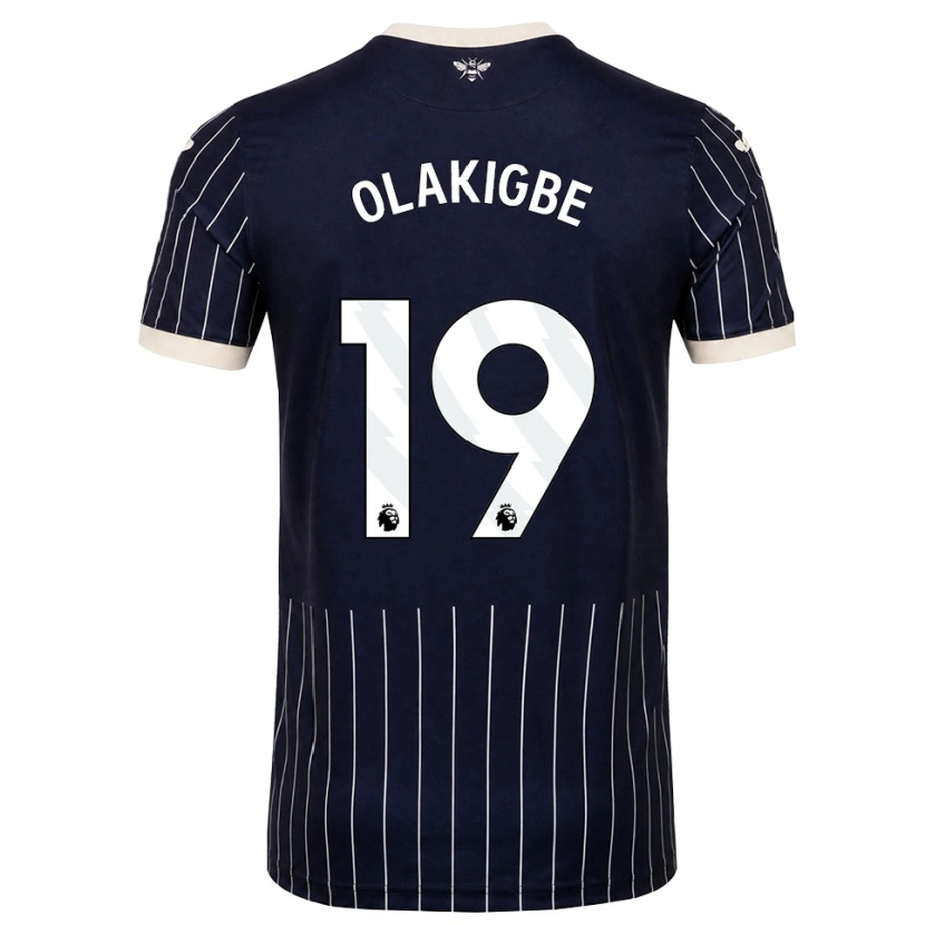 Danxen Kinder Michael Olakigbe #19 Schwarz Weiß Auswärtstrikot Trikot 2026/27 T-Shirt Österreich