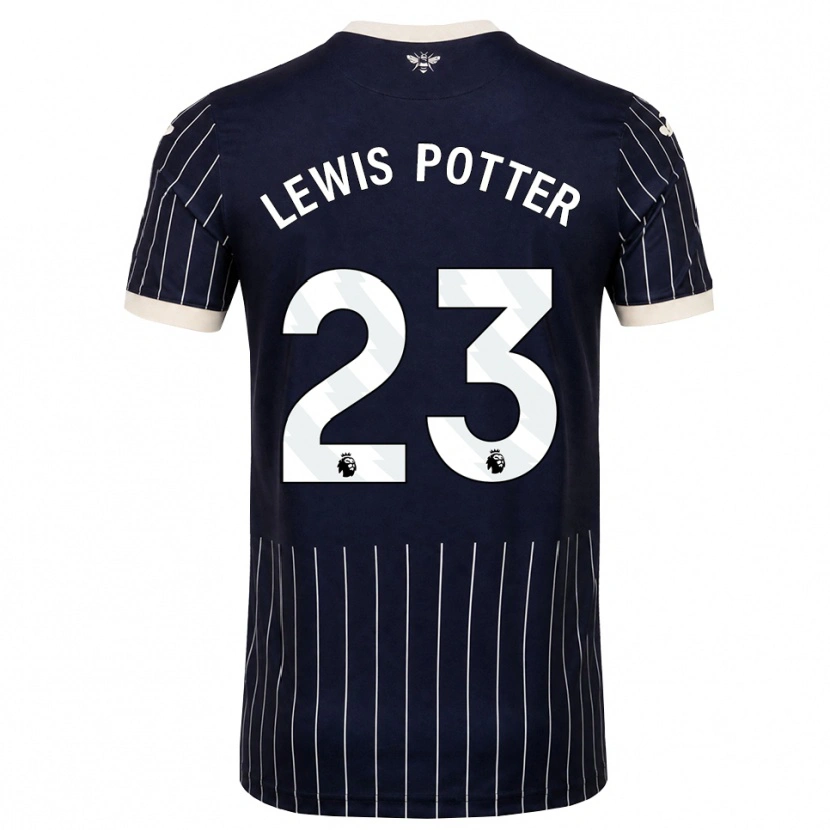 Danxen Kinder Keane Lewis-Potter #23 Schwarz Weiß Auswärtstrikot Trikot 2026/27 T-Shirt Österreich