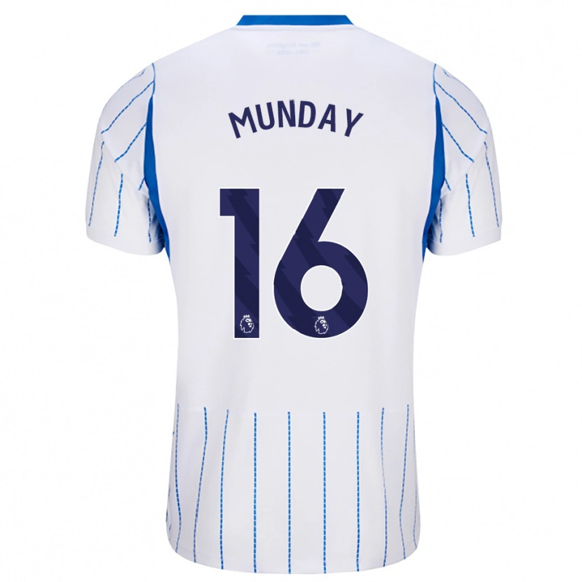 Danxen Kinder George Munday #16 Himmelblau Weiß Auswärtstrikot Trikot 2026/27 T-Shirt Österreich