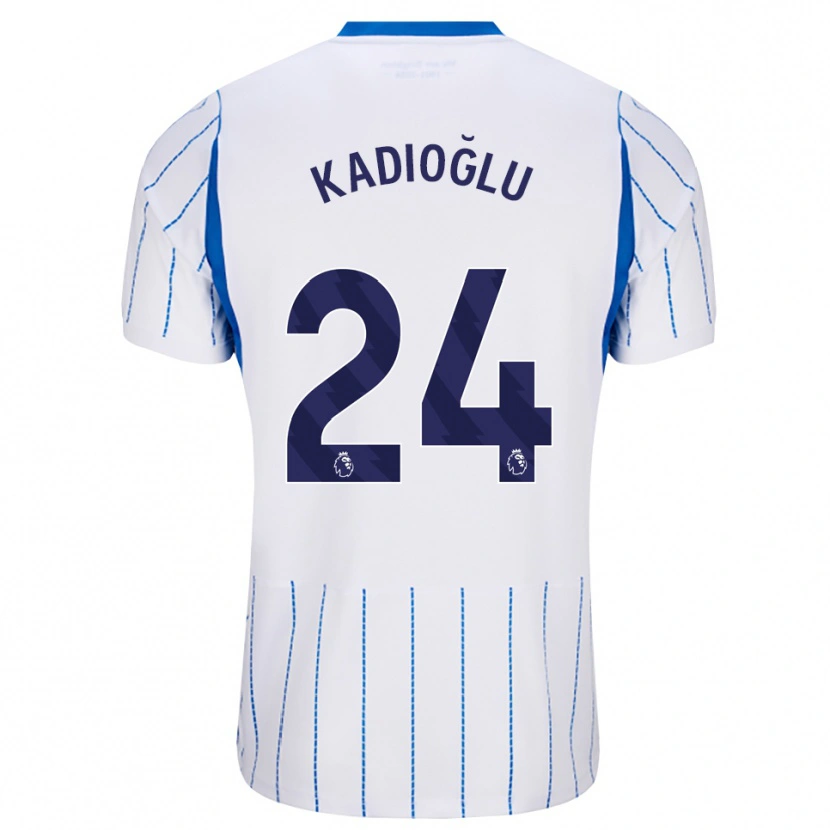 Danxen Kinder Ferdi Kadıoğlu #24 Himmelblau Weiß Auswärtstrikot Trikot 2026/27 T-Shirt Österreich