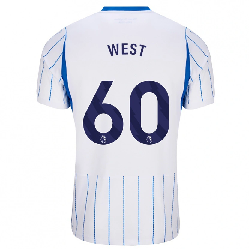Danxen Kinder Aidan West #60 Himmelblau Weiß Auswärtstrikot Trikot 2026/27 T-Shirt Österreich