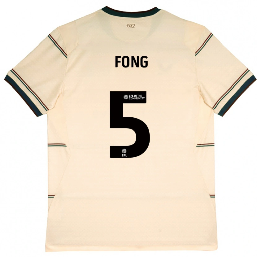 Danxen Kinder Luca Fong #5 Beige Burgund Auswärtstrikot Trikot 2026/27 T-Shirt Österreich