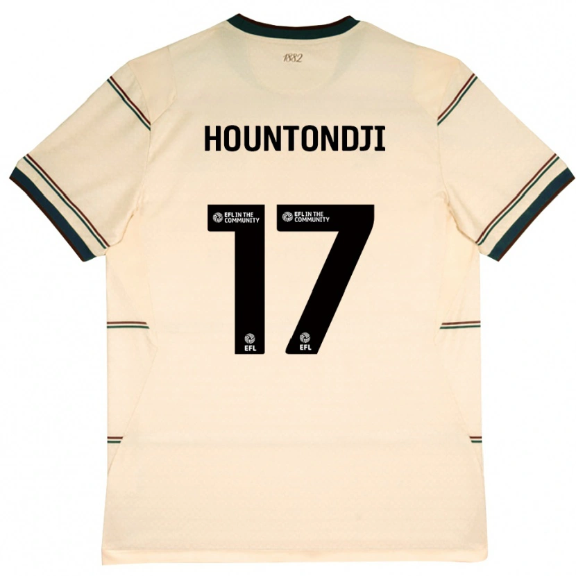 Danxen Kinder Andréas Hountondji #17 Beige Burgund Auswärtstrikot Trikot 2026/27 T-Shirt Österreich