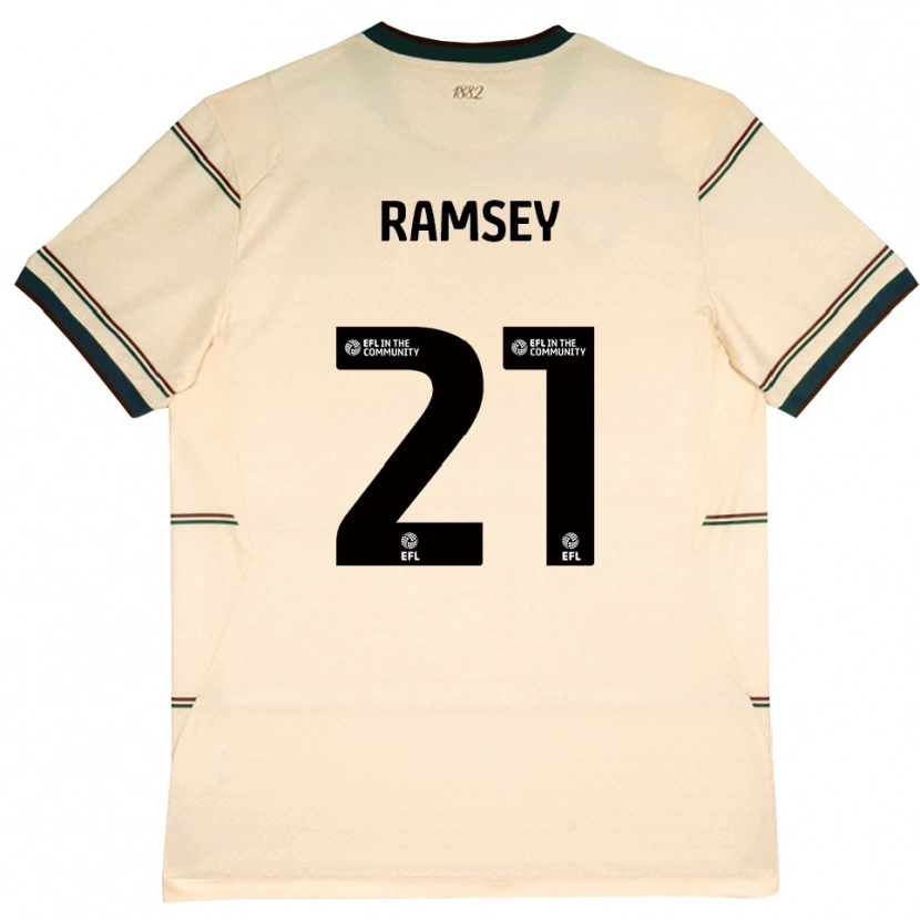 Danxen Kinder Aaron Ramsey #21 Beige Burgund Auswärtstrikot Trikot 2026/27 T-Shirt Österreich