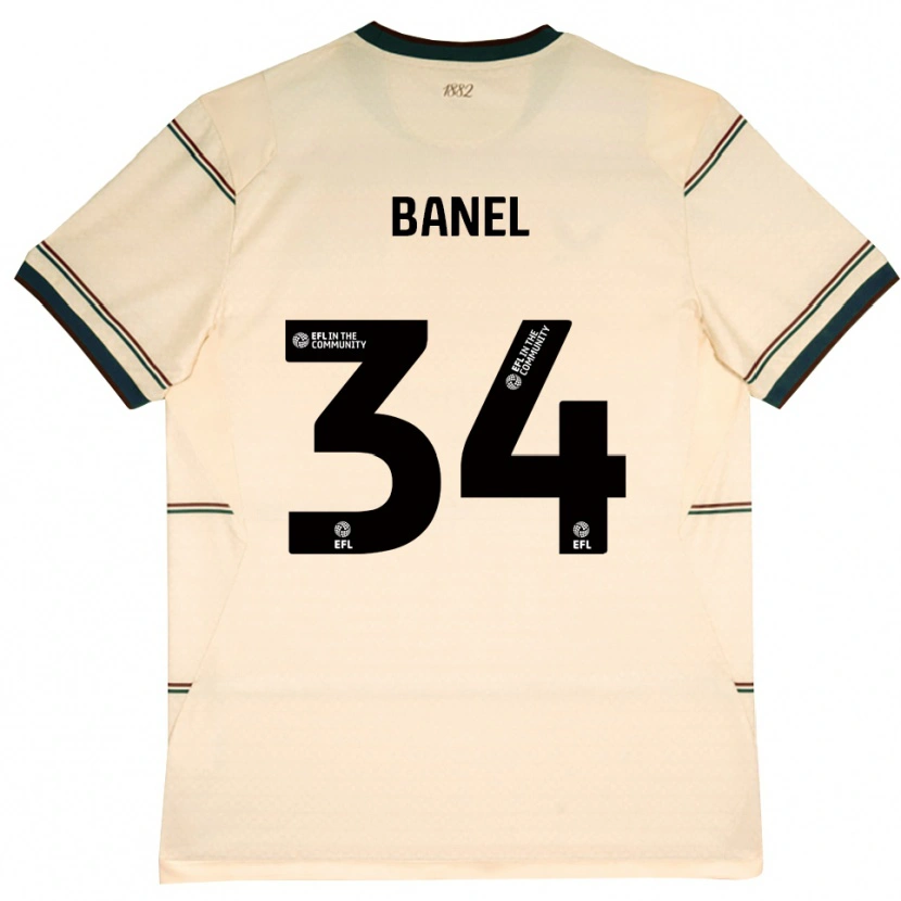 Danxen Kinder Jaydon Banel #34 Beige Burgund Auswärtstrikot Trikot 2026/27 T-Shirt Österreich