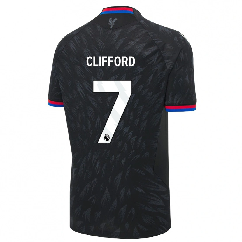 Danxen Kinder Charley Clifford #7 Schwarz Blau Rot Auswärtstrikot Trikot 2026/27 T-Shirt Österreich