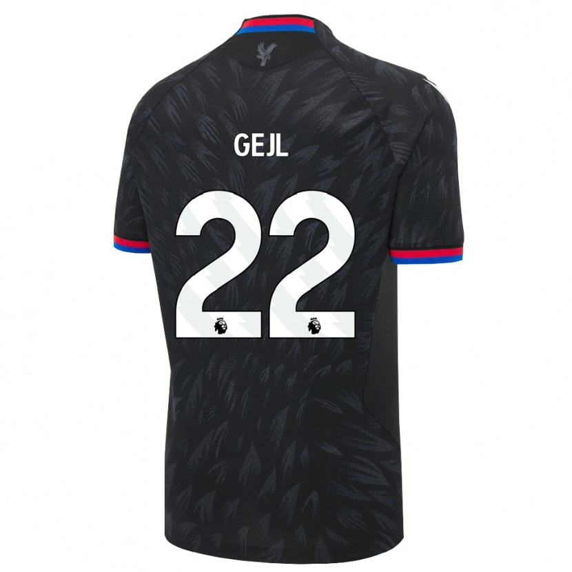 Danxen Kinder Mille Gejl #22 Schwarz Blau Rot Auswärtstrikot Trikot 2026/27 T-Shirt Österreich
