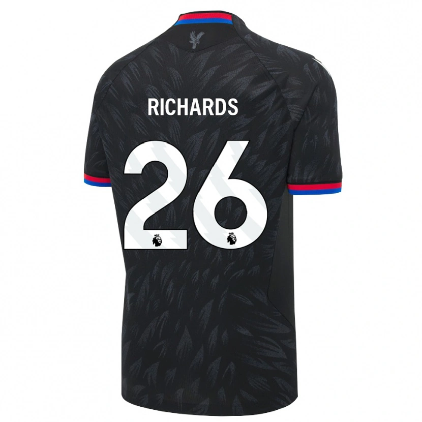 Danxen Kinder Chris Richards #26 Schwarz Blau Rot Auswärtstrikot Trikot 2026/27 T-Shirt Österreich