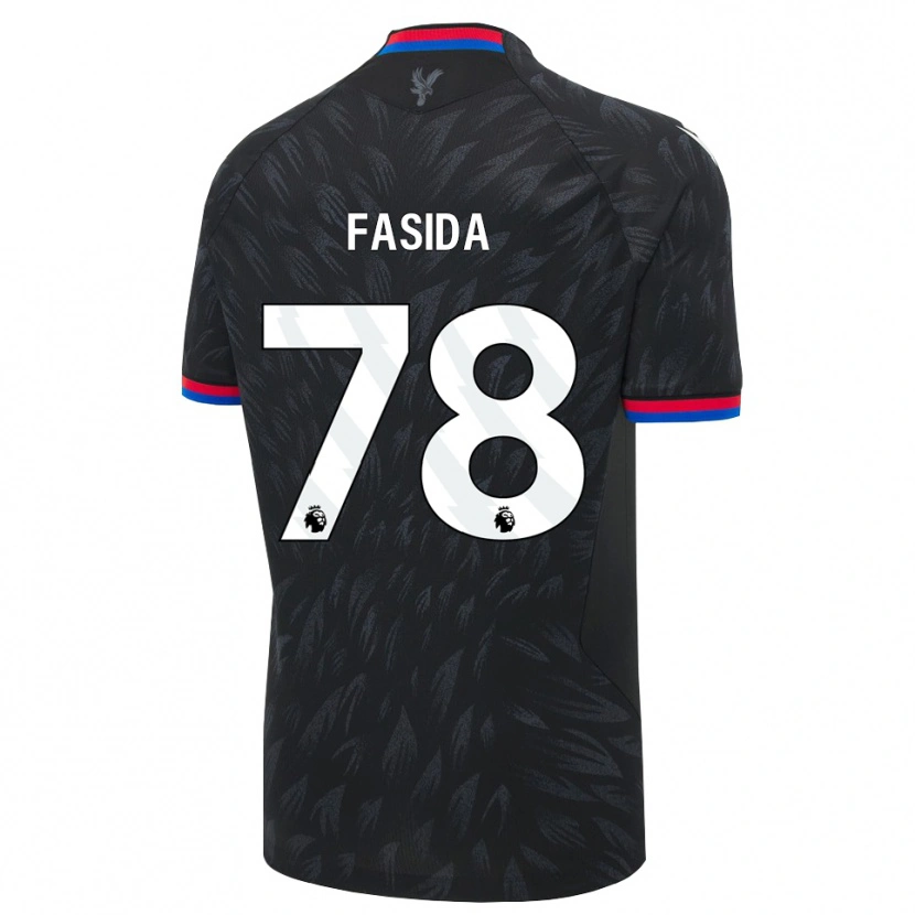 Danxen Kinder Jacob Fasida #78 Schwarz Blau Rot Auswärtstrikot Trikot 2026/27 T-Shirt Österreich
