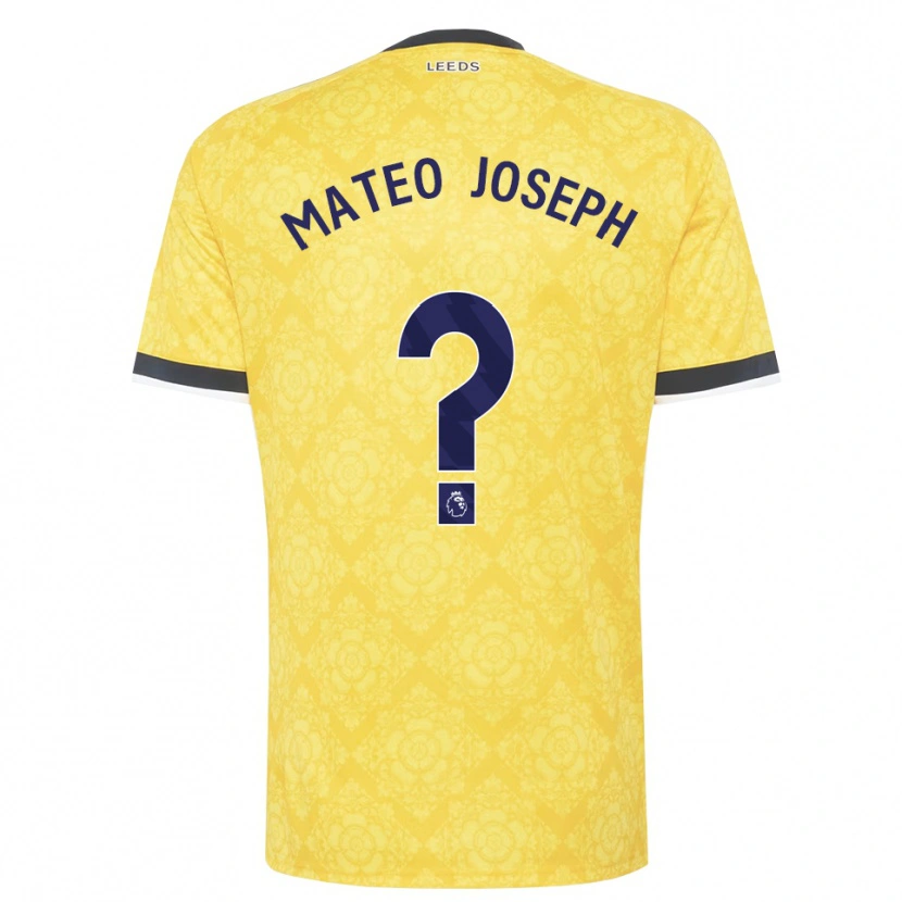 Danxen Kinder Mateo Joseph #0 Gelb Weiß Schwarz Auswärtstrikot Trikot 2026/27 T-Shirt Österreich