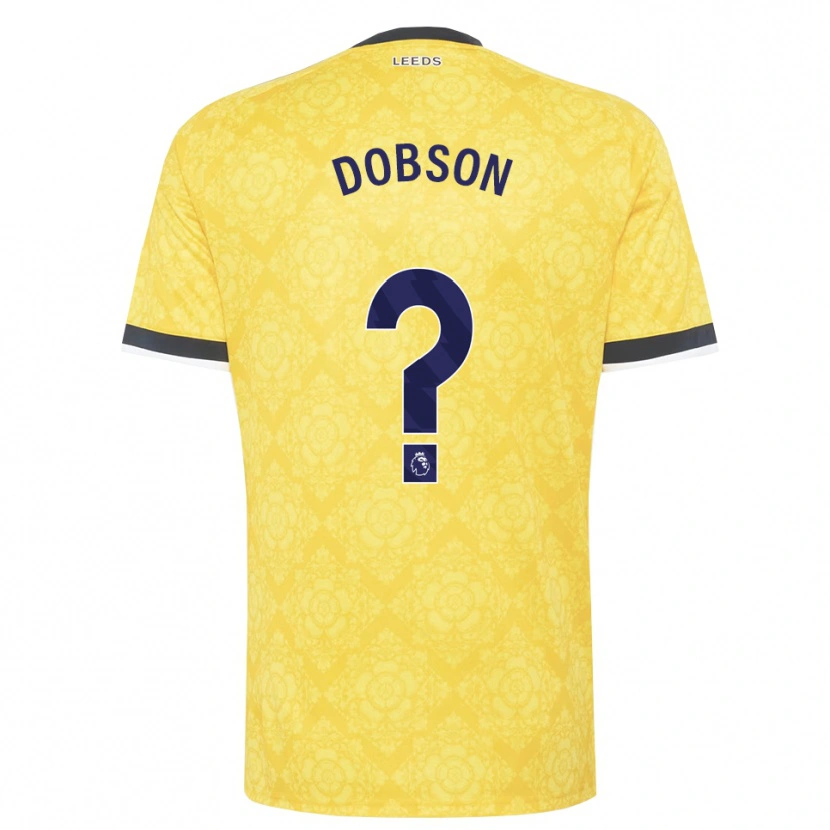 Danxen Kinder Ellie Dobson #0 Gelb Weiß Schwarz Auswärtstrikot Trikot 2026/27 T-Shirt Österreich
