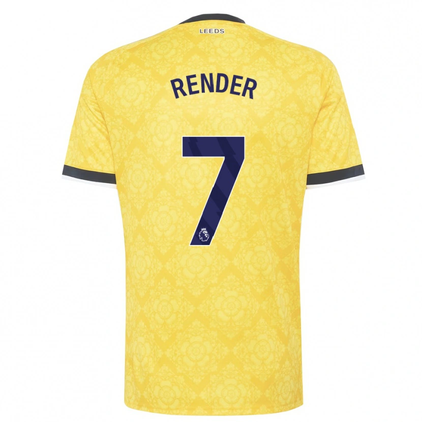 Danxen Kinder Jacob Render #7 Gelb Weiß Schwarz Auswärtstrikot Trikot 2026/27 T-Shirt Österreich