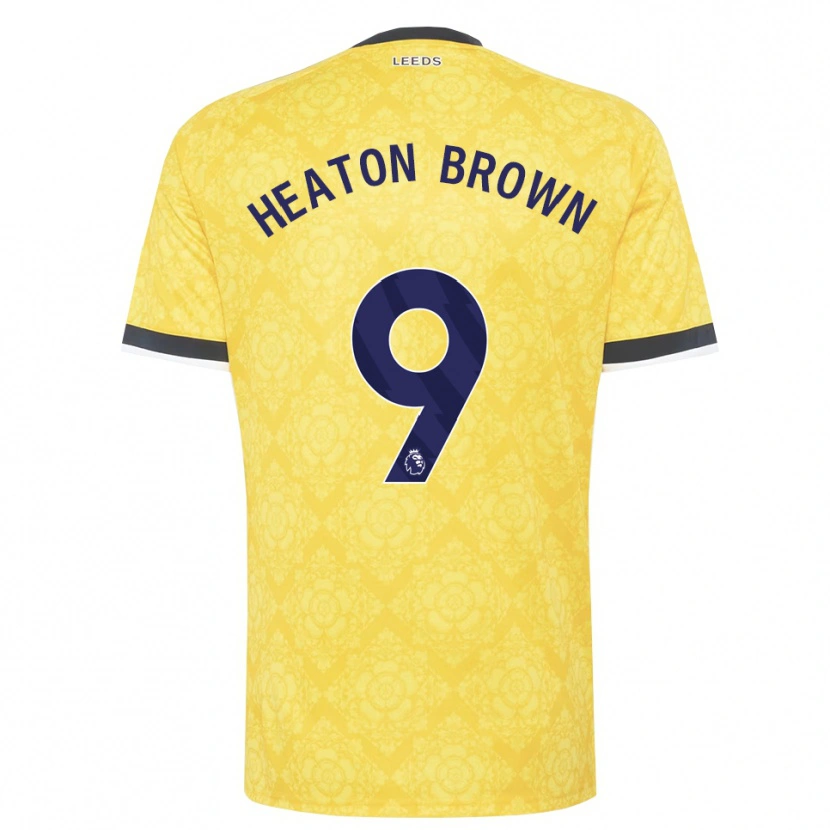 Danxen Kinder Heaton Brown #9 Gelb Weiß Schwarz Auswärtstrikot Trikot 2026/27 T-Shirt Österreich