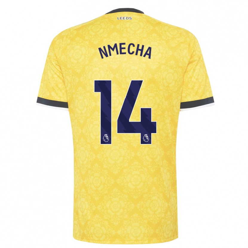 Danxen Kinder Lukas Nmecha #14 Gelb Weiß Schwarz Auswärtstrikot Trikot 2026/27 T-Shirt Österreich