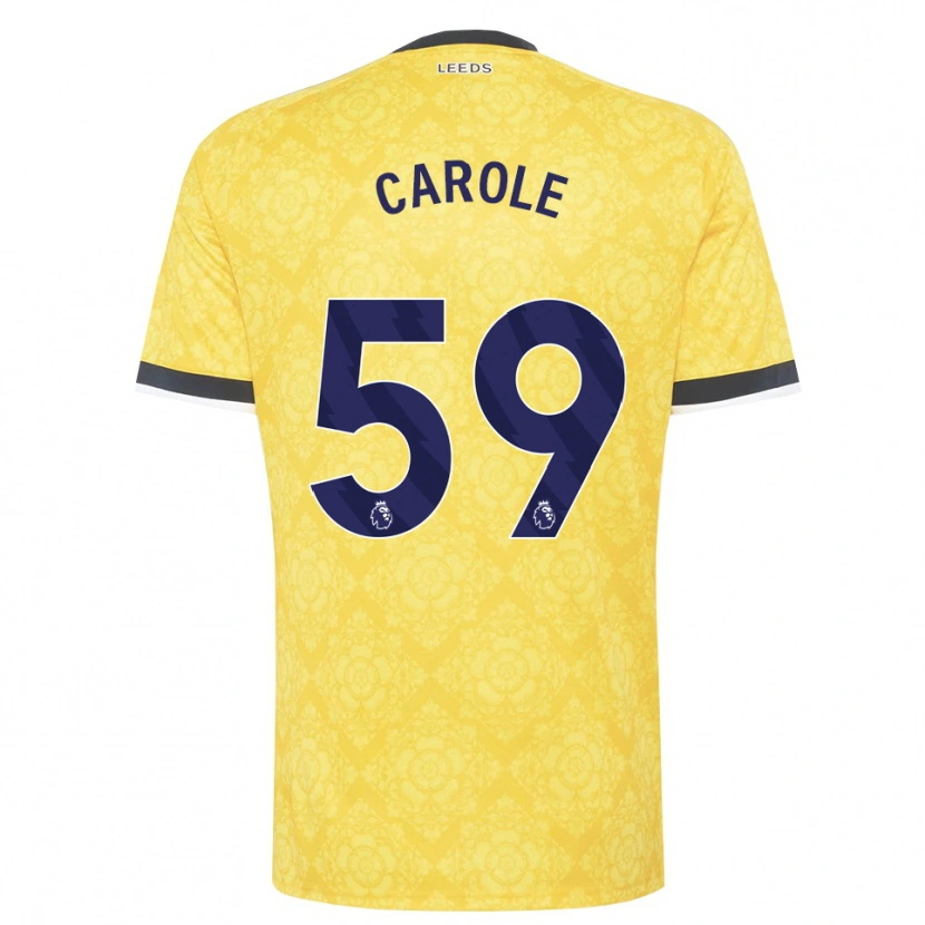 Danxen Kinder Keenan Carole #59 Gelb Weiß Schwarz Auswärtstrikot Trikot 2026/27 T-Shirt Österreich