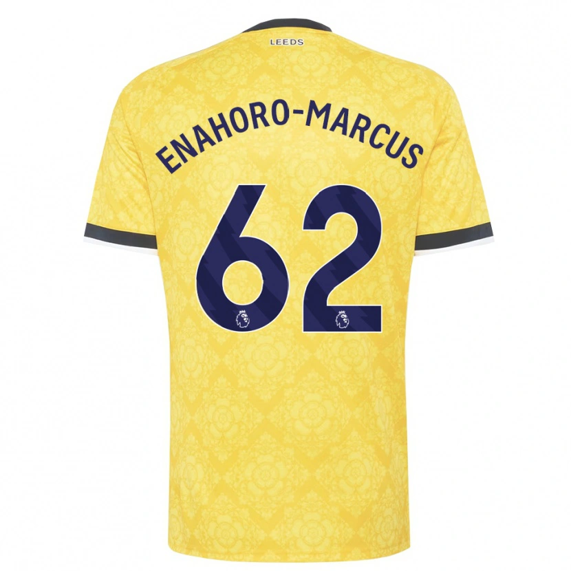 Danxen Kinder Louis Enahoro-Marcus #62 Gelb Weiß Schwarz Auswärtstrikot Trikot 2026/27 T-Shirt Österreich