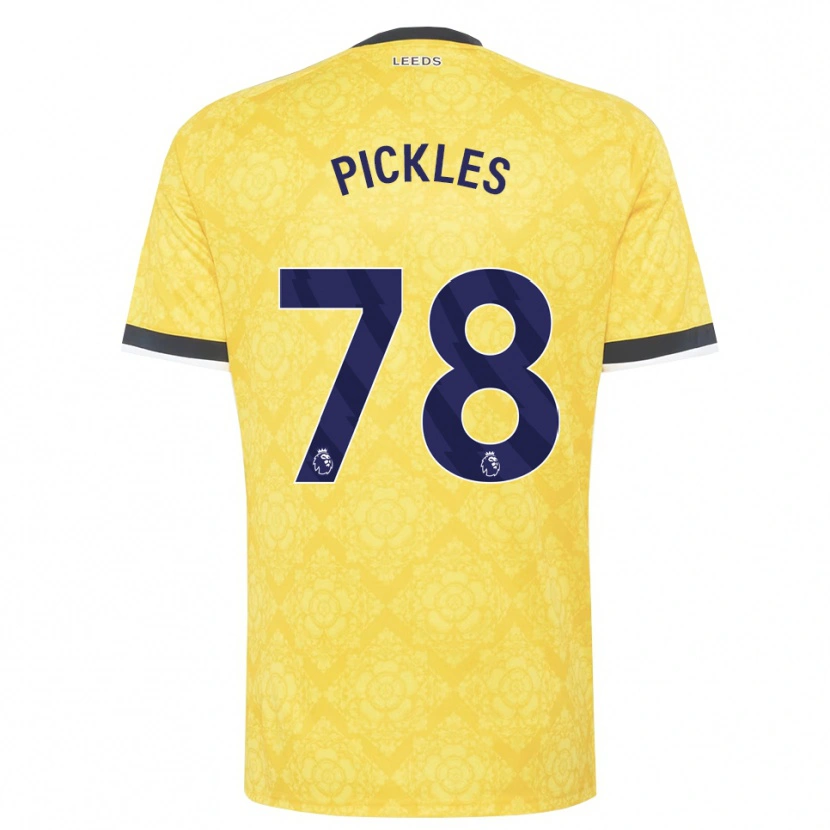 Danxen Kinder Ollie Pickles #78 Gelb Weiß Schwarz Auswärtstrikot Trikot 2026/27 T-Shirt Österreich