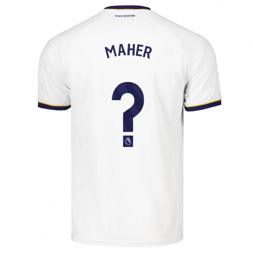Danxen Kinder Daniel Maher #0 Mitternachtsblau Weiß Gelb Auswärtstrikot Trikot 2026/27 T-Shirt Österreich